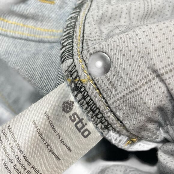 STIO Men's Rivet Jeans Size 35 Long - Picture 11 of 11